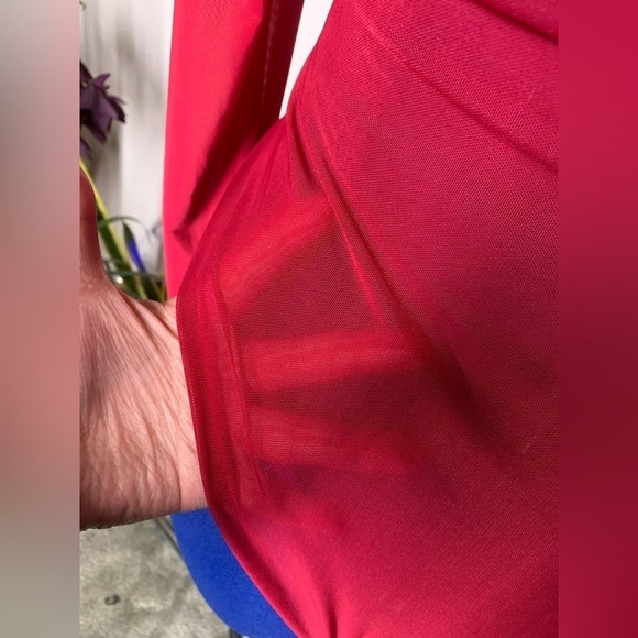 Large Mesh and floral lace bodysuit long sleeve - Picture 4 of 8